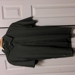 Icebreaker Men's Merino Wool Button Up Shirt Sleeve Green Medium